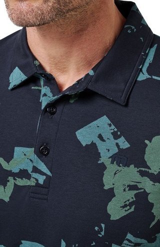 Travis Mathew Favorite Hello heren polo, total eclipse