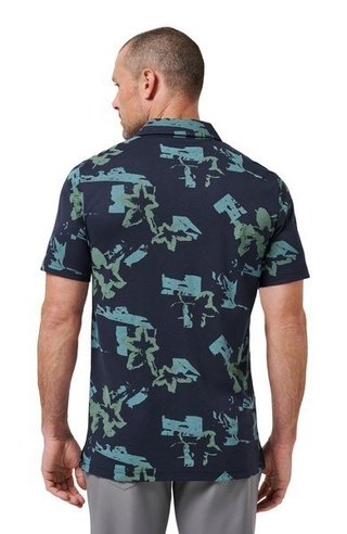 Travis Mathew Favorite Hello heren polo, total eclipse