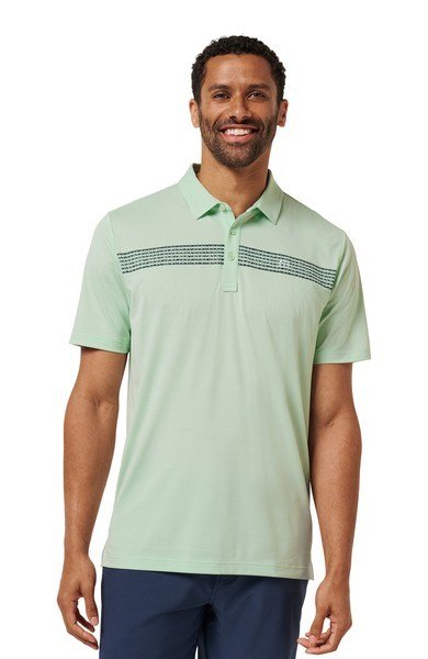 Travis Mathew River Boat heren polo, aqua foam