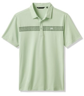 Travis Mathew River Boat heren polo, aqua foam