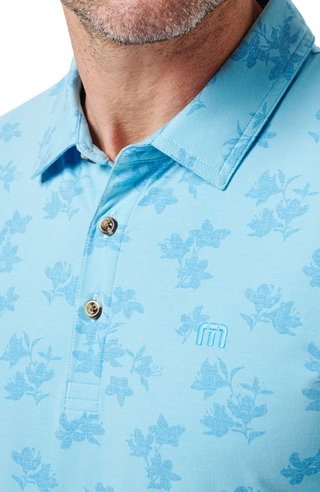 Travis Mathew Port Day heren polo, air blue