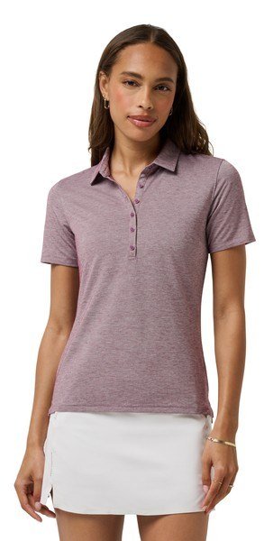 Travis Mathew Featherweight Active dames polo, heather damson