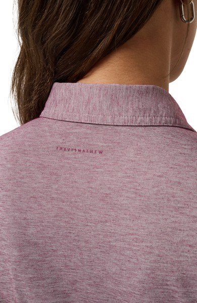 Travis Mathew Featherweight Active dames polo, heather damson
