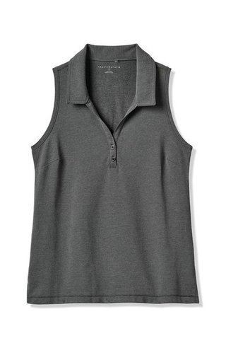 Travis Mathew Featherweight Active 2.0 Sleeveless dames polo, heather black