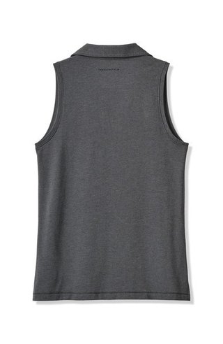 Travis Mathew Featherweight Active 2.0 Sleeveless dames polo, heather black