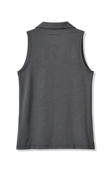 Travis Mathew Featherweight Active 2.0 Sleeveless dames polo, heather black
