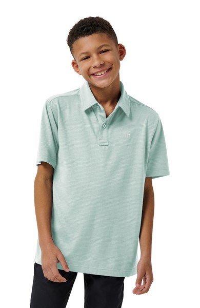 Travis Mathew The Heater junior polo, eggshell blue