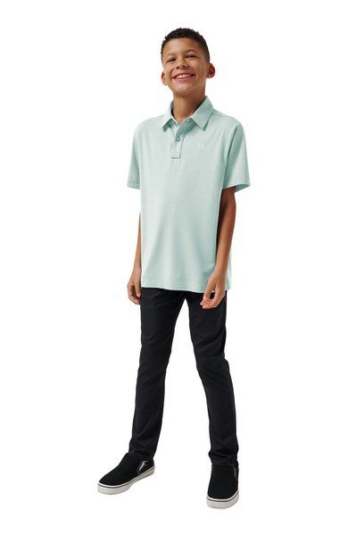 Travis Mathew The Heater junior polo, eggshell blue