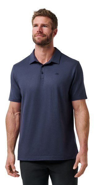 Travis Mathew Featherweight Performance heren polo, total eclipse