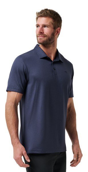 Travis Mathew Featherweight Performance heren polo, total eclipse