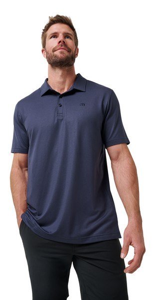 Travis Mathew Featherweight Performance heren polo, total eclipse