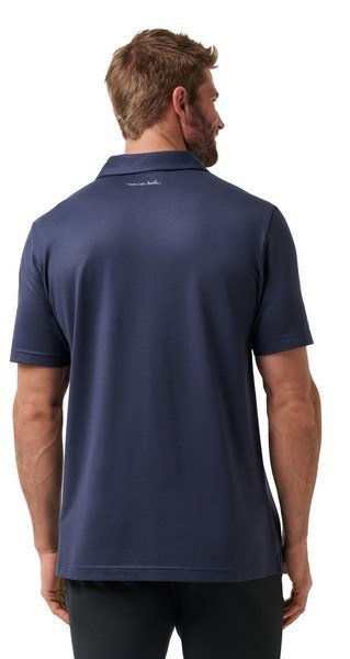 Travis Mathew Featherweight Performance heren polo, total eclipse
