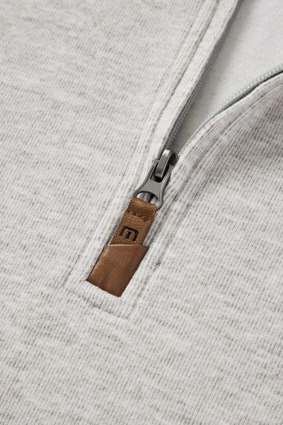 Travis Mathew Cloud heren sweater 1/4 zip, heather grey