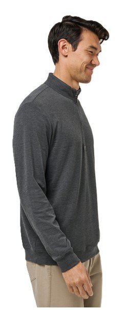 Travis Mathew Cloud heren sweater 1/4 zip, heather black