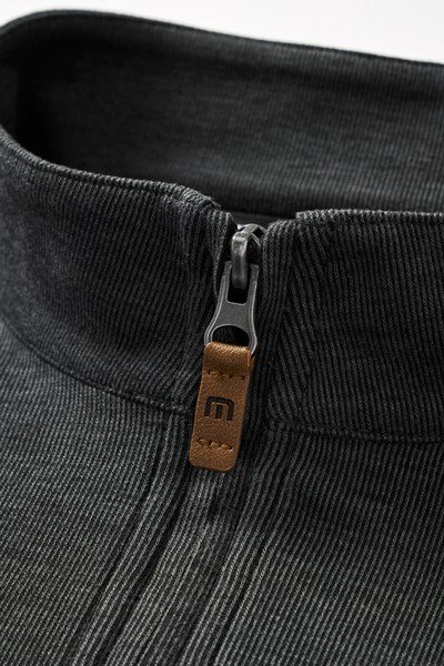 Travis Mathew Cloud heren sweater 1/4 zip, heather black