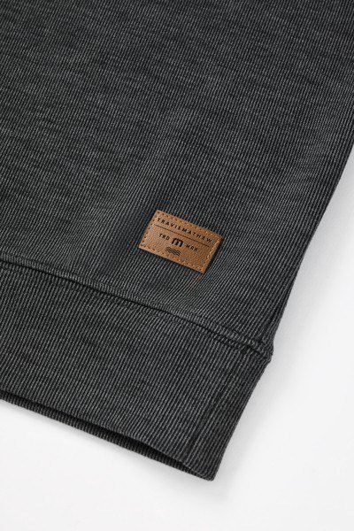 Travis Mathew Cloud heren sweater 1/4 zip, heather black