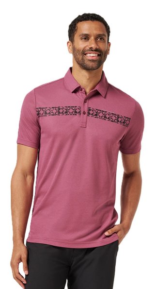Travis Mathew Bungee Jump heren polo, damson