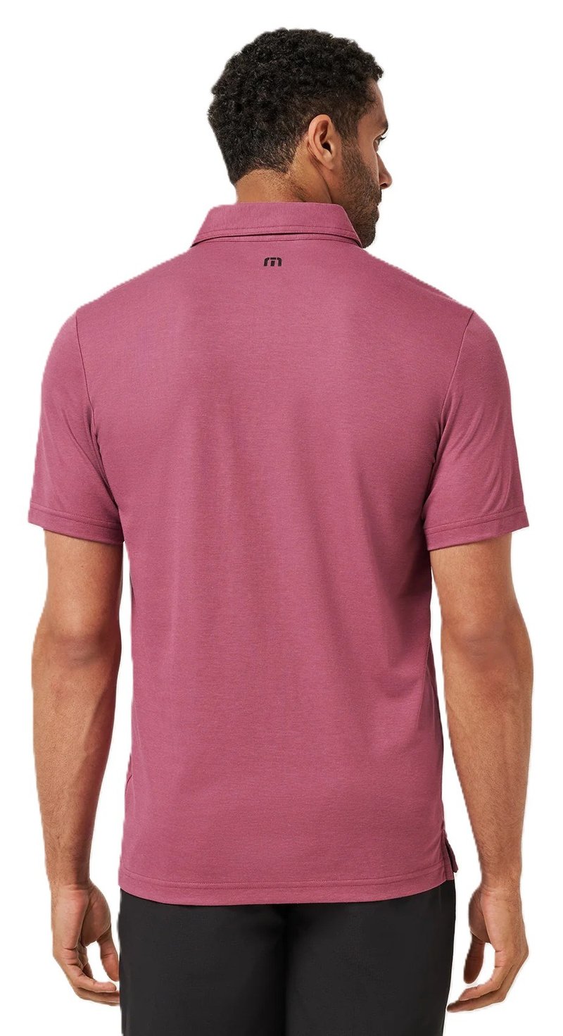 Travis Mathew Bungee Jump heren polo, damson