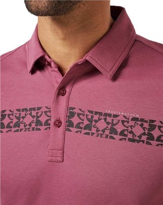 Travis Mathew Bungee Jump heren polo, damson