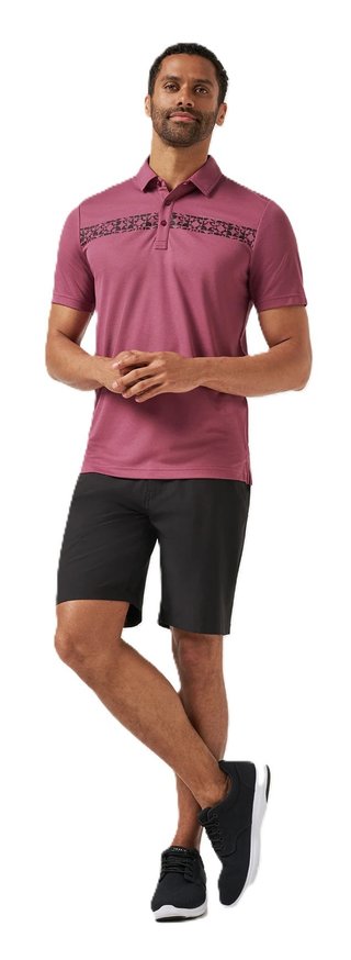 Travis Mathew Bungee Jump heren polo, damson