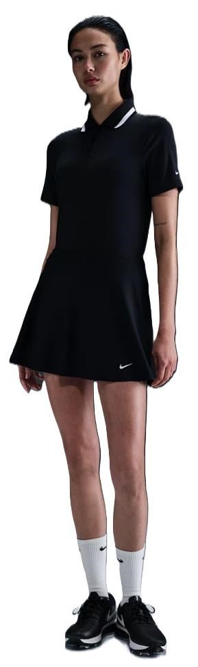 Nike Dri-Fit Tour dames golfskort, zwart/wit