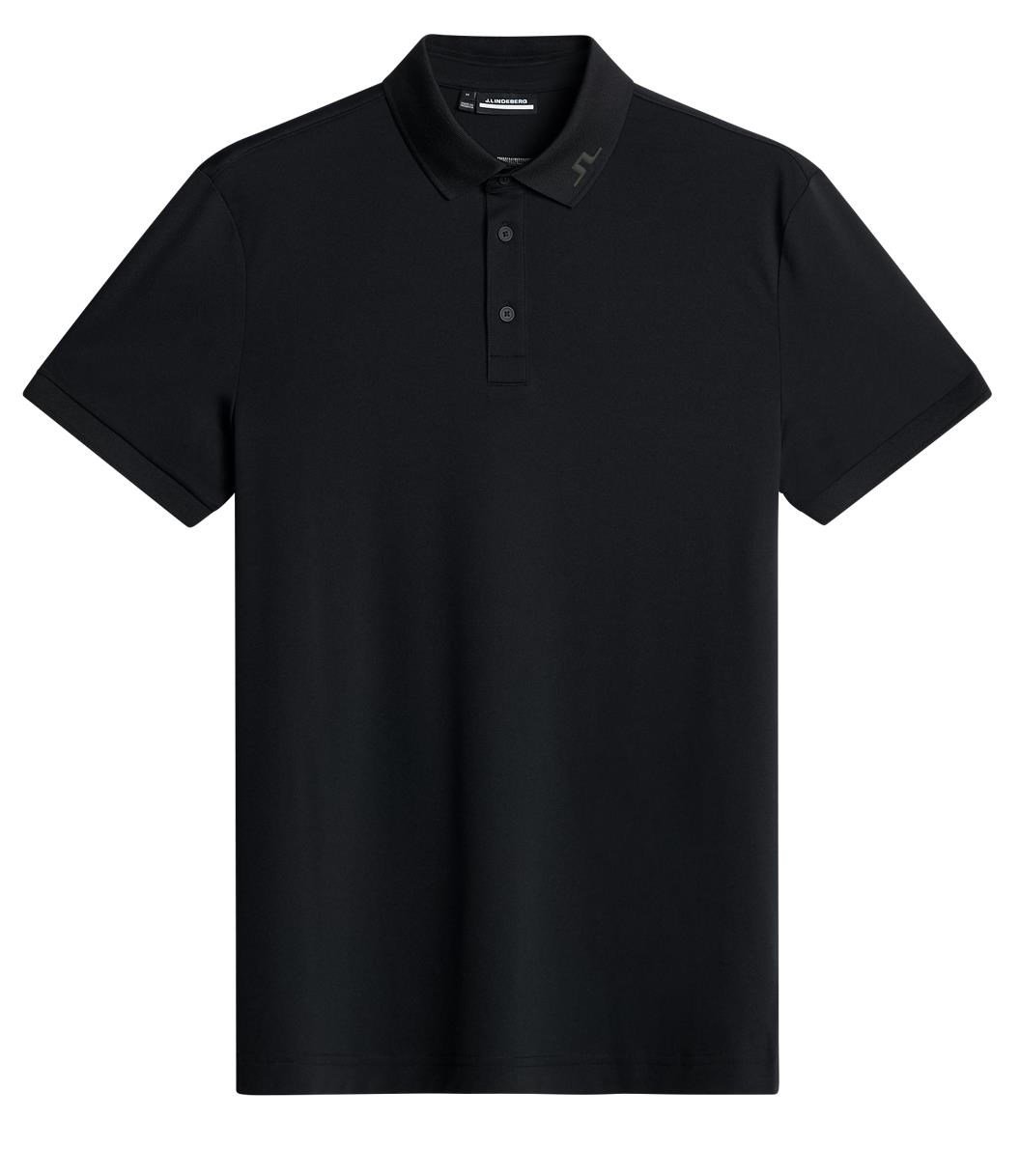J.Lindeberg KV Print heren polo, zwart