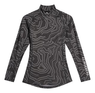 J.Lindeberg Ella Print Compression dames T-shirt, asphalt