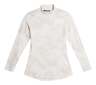 J.Lindeberg Ella Print Compression dames T-shirt, warp gray lilac
