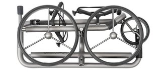 JuCad Edition S 3-wielige handwagen, aluminiumlegering + draagtas JTT, zilver