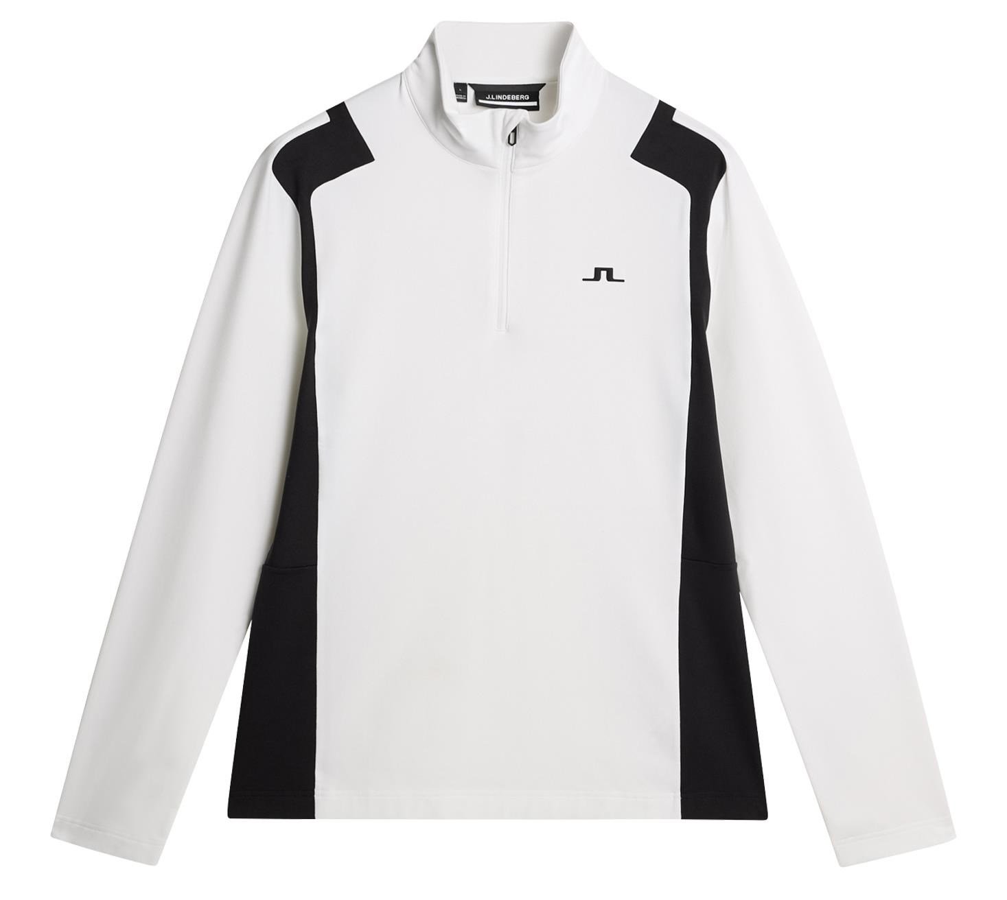 J.Lindeberg Lukas Quarter Zip heren sweatshirt, wit