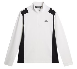 J.Lindeberg Lukas Quarter Zip heren sweatshirt, wit