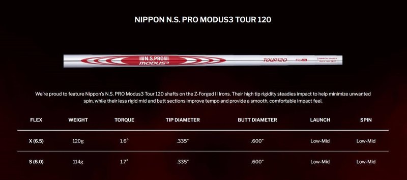 Srixon Z-Forged II heren ijzers, staal