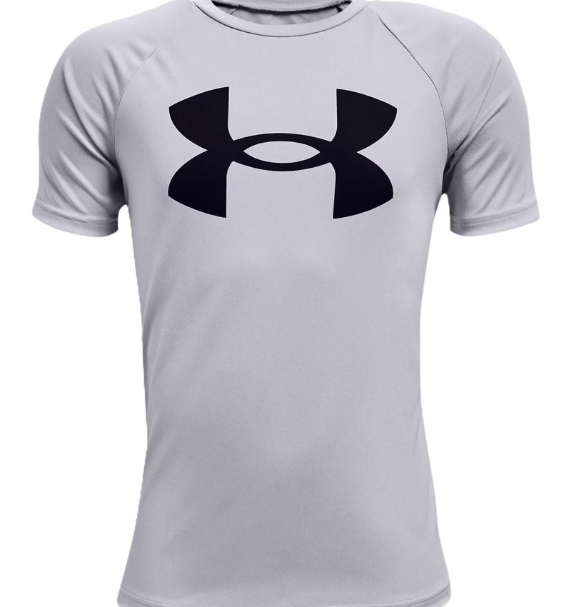 Under Armour Tech Big Logo jongens shirt, grijs