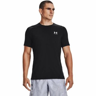 Under Armour HeatGear Fitted S heren t-shirt, zwart