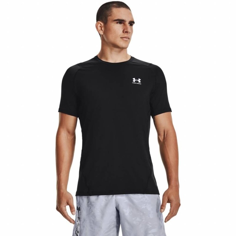 Under Armour HeatGear Fitted S heren t-shirt, zwart