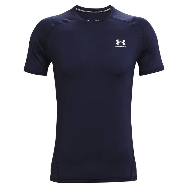Under Armour HG Fitted SS heren t-shirt, midnight navy