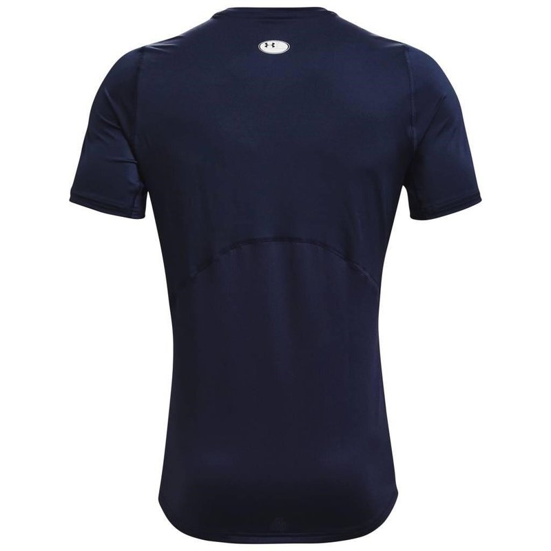 Under Armour HG Fitted SS heren t-shirt, midnight navy