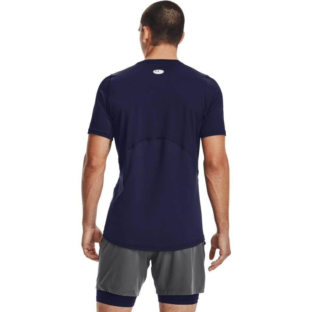 Under Armour HG Fitted SS heren t-shirt, midnight navy