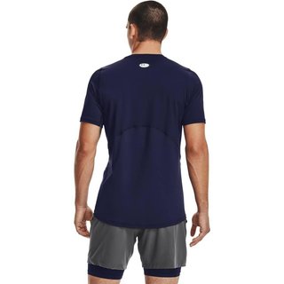 Under Armour HG Fitted SS heren t-shirt, midnight navy