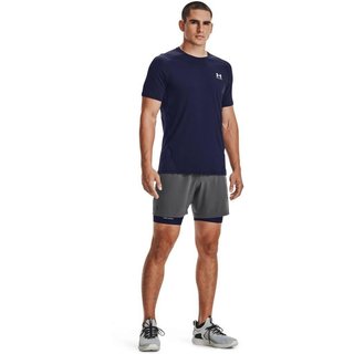 Under Armour HG Fitted SS heren t-shirt, midnight navy