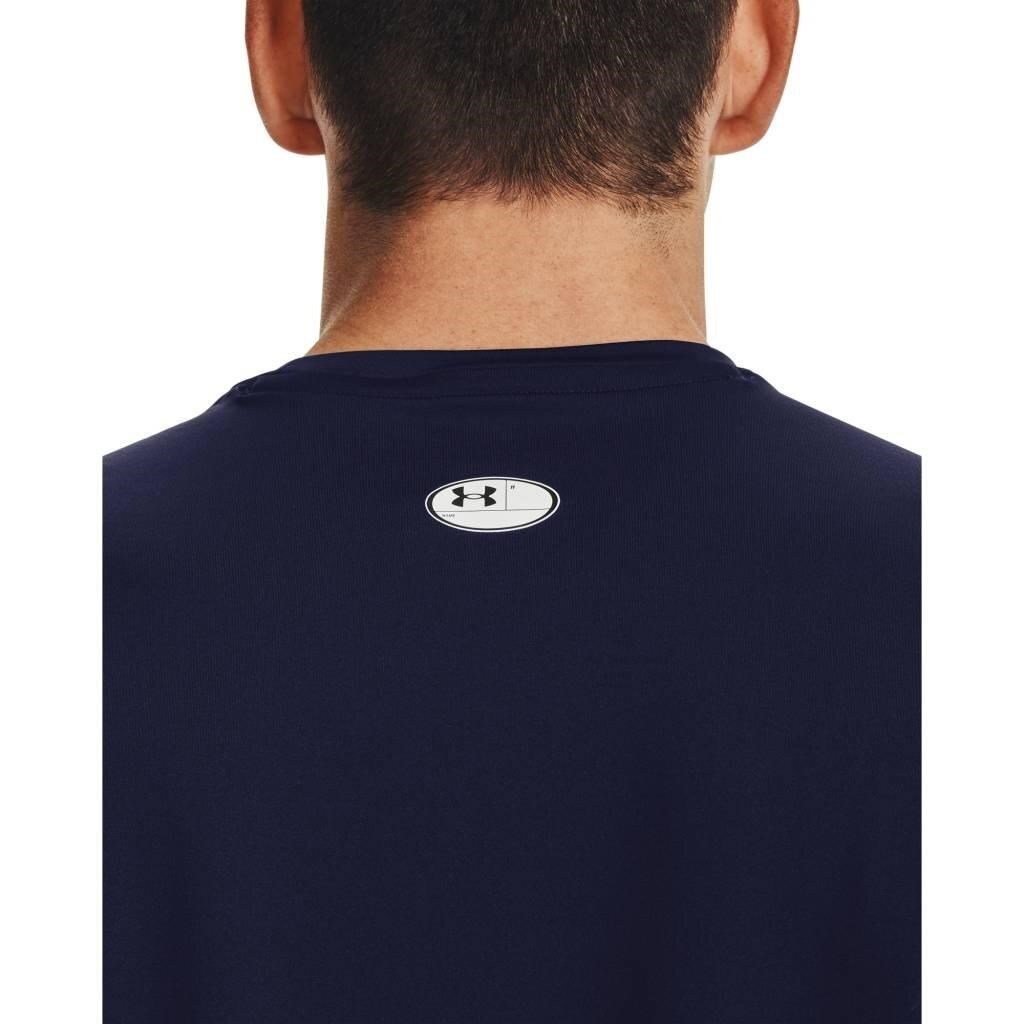 Under Armour HG Fitted SS heren t-shirt, midnight navy