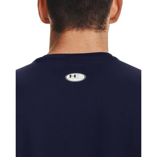 Under Armour HG Fitted SS heren t-shirt, midnight navy