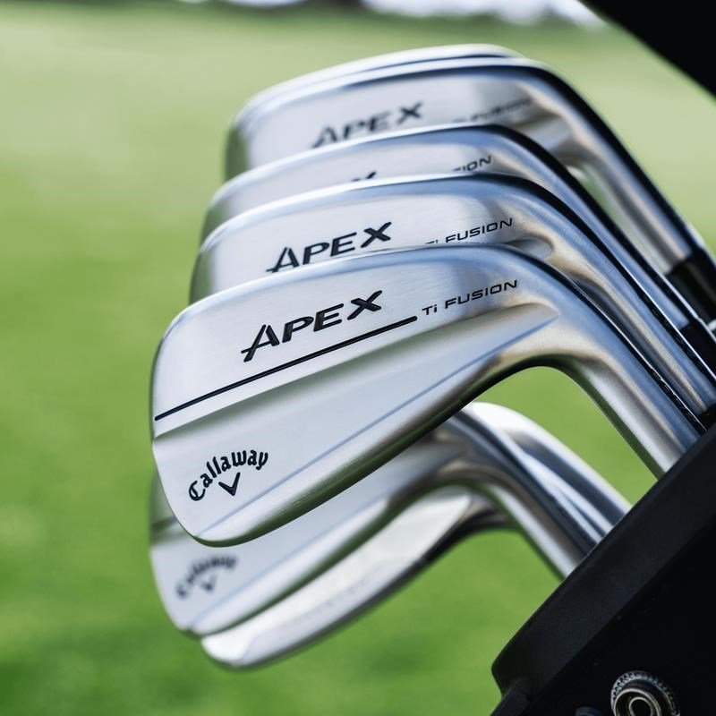 Callaway Apex Ti Fusion Plated heren ijzers, grafiet