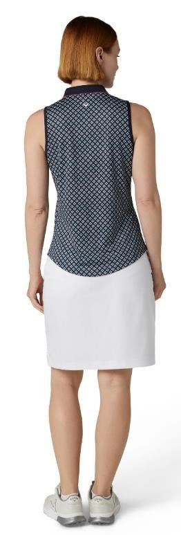 Callaway Mini Geo Floral Sleeveless dames top, peacoat