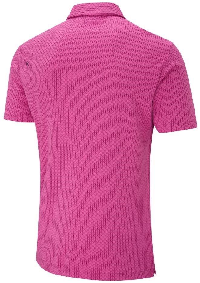 PING Hershel heren polo, ultra pink multi