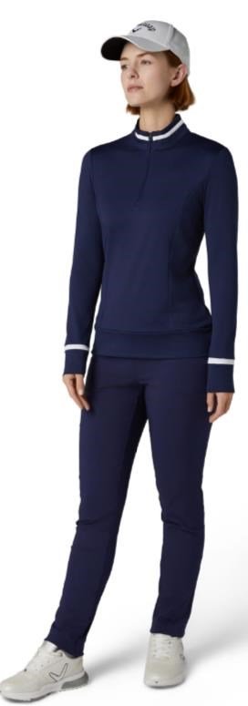 Callaway Thermal Long Sleeve Colourblock dames top, peacoat