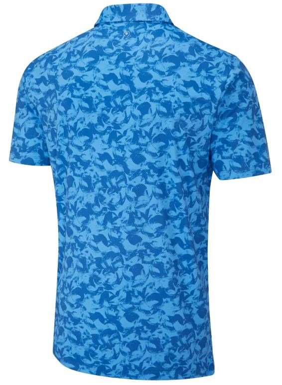PING Julian heren polo, tidal blue multi