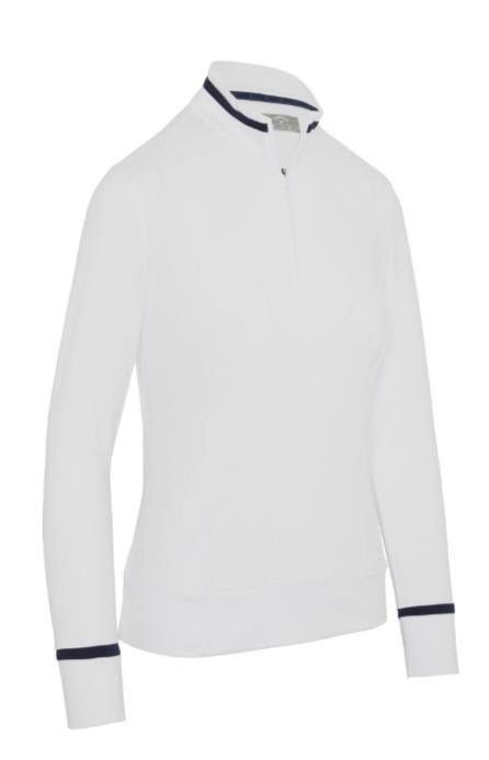 Callaway Thermal Long Sleeve Colourblock dames top, brilliant white
