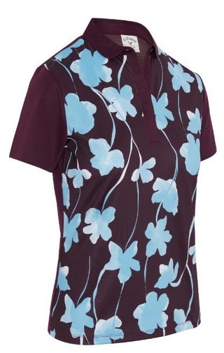 Callaway Stemmed Floral dames polo, potent purple