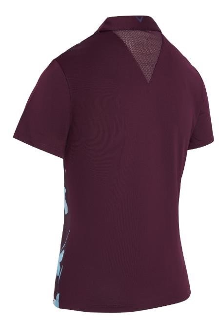 Callaway Stemmed Floral dames polo, potent purple
